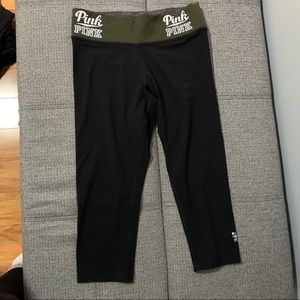 PINK reversible waistband crop leggings